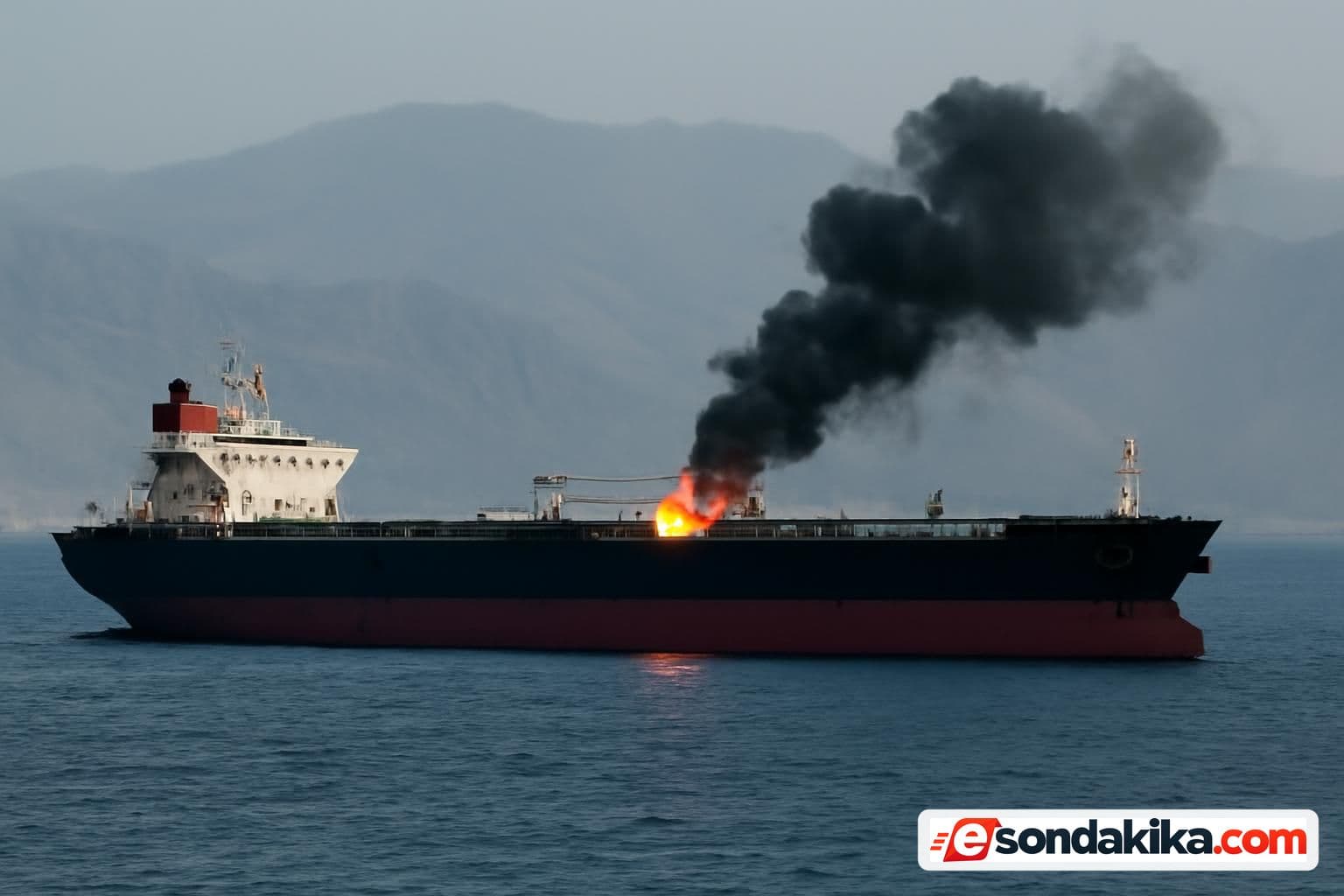 Tanker strikes mine in the Strait of Hormuz