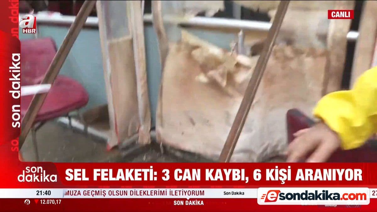 İstanbul’da dere yatağı üzerindeki binaların altından su akıyor