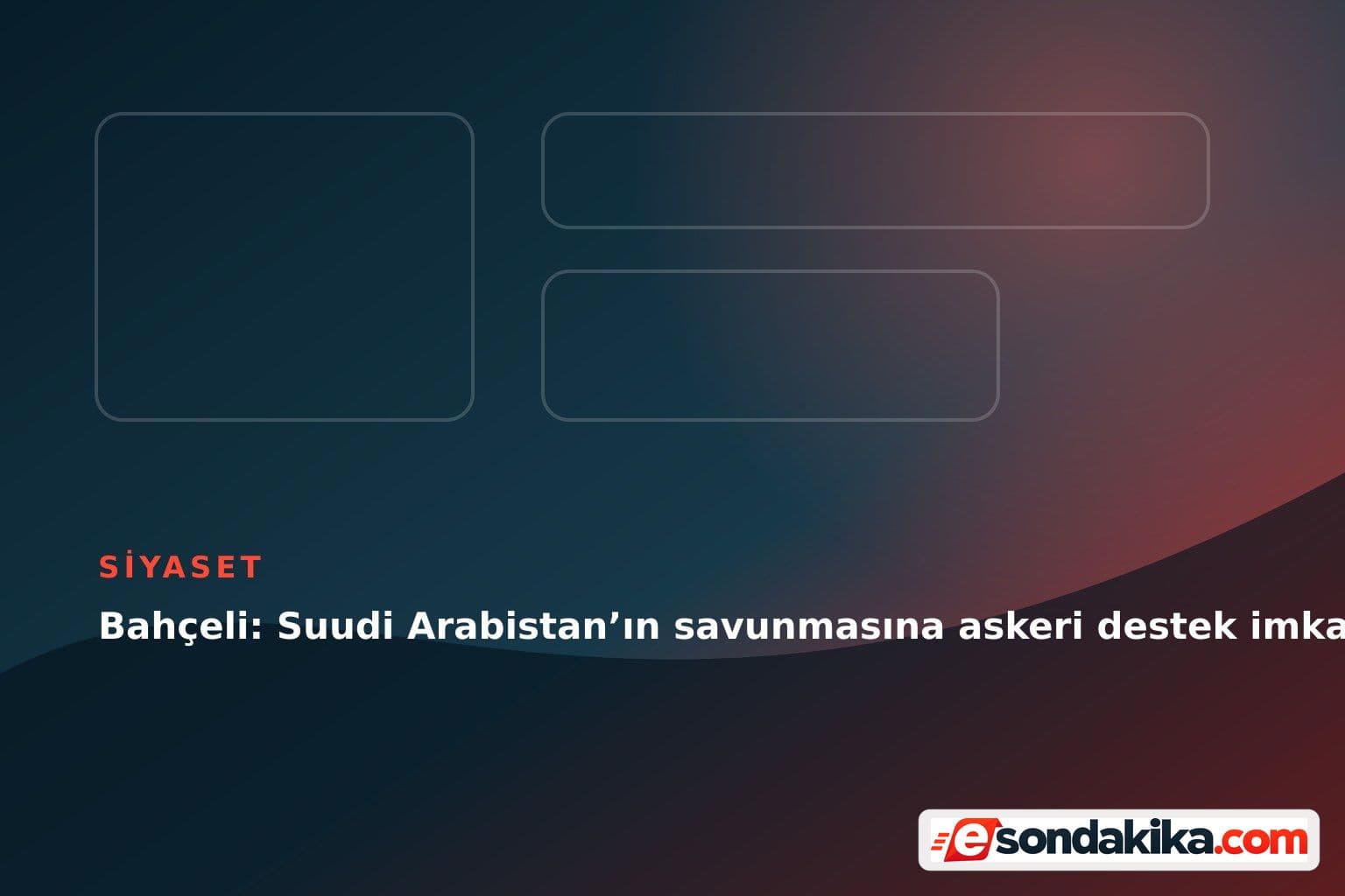 Bahçeli: Suudi Arabistan’ın savunmasına askeri destek imkanı sağlanmalı