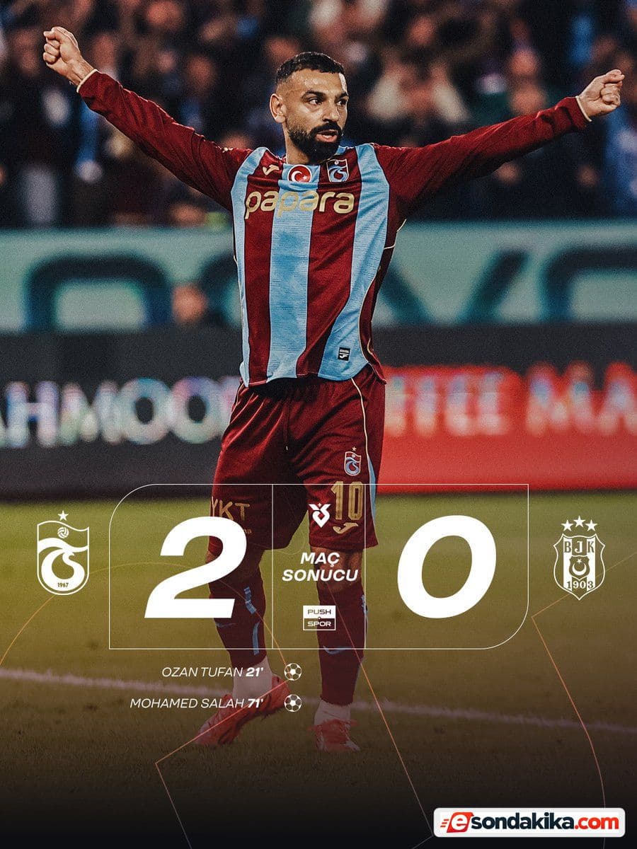 Trabzonspor beat Beşiktaş 2-0