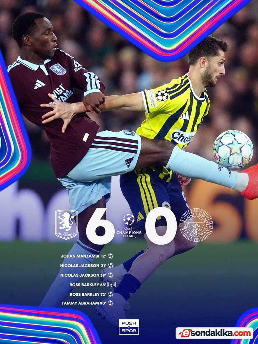 Galatasaray and Fenerbahçe concede 10 goals in the Champions League this week