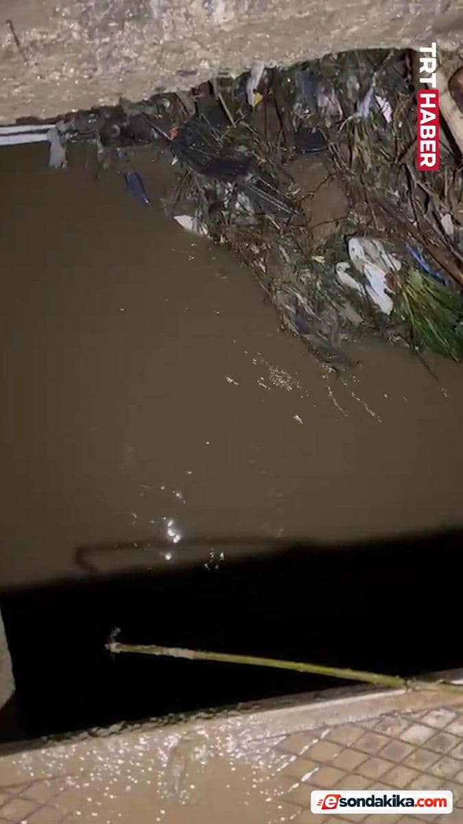 Dereboyu Creek runs through the foundation of a four-storey building in Ayazağa