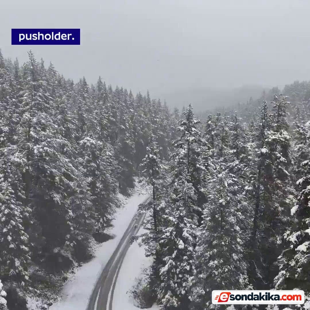 Bolu’s high-altitude areas turn white
