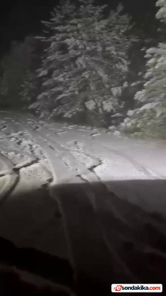 Balıkesir, Düzce ve Bolu’nun yüksek kesimlerinde kar yağışı