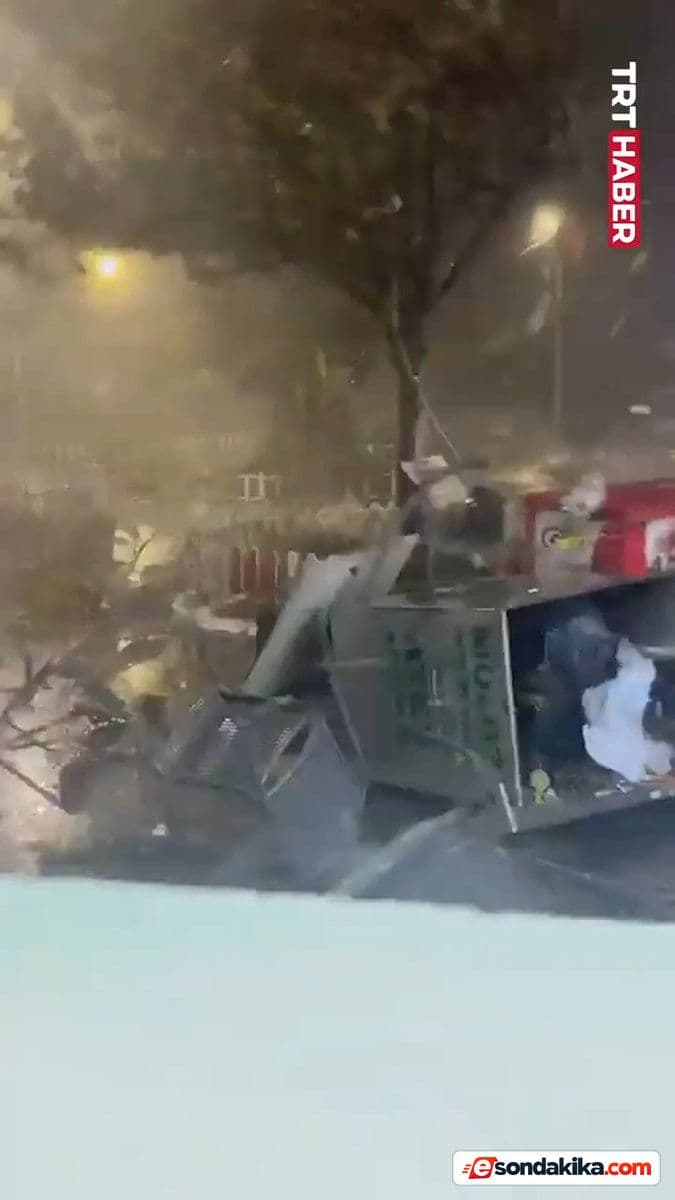 Antalya Kepez’de Fırtına Yaşandı