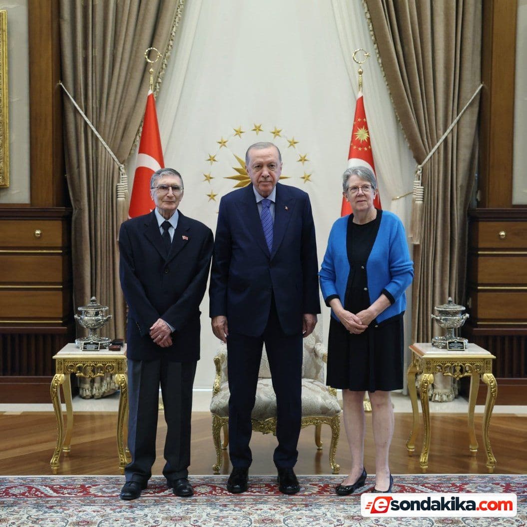 Erdoğan, Nobel Ödüllü Aziz Sancar ve Eşini Kabul Etti