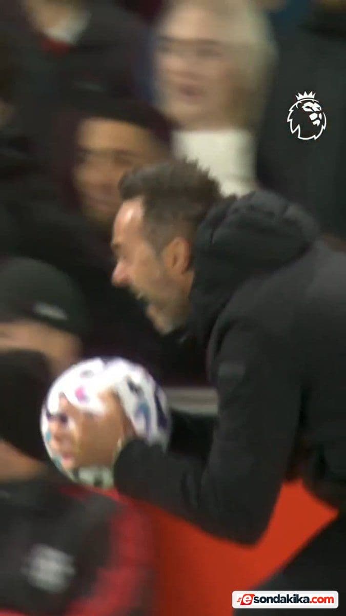De Zerbi, Tottenham’ın golü sonrası topu ısırdı