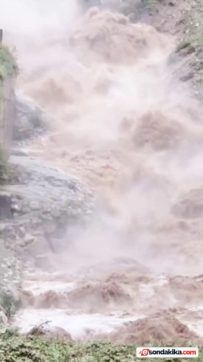 Heavy rain brings Bartın’s Arıt Creek close to overflowing