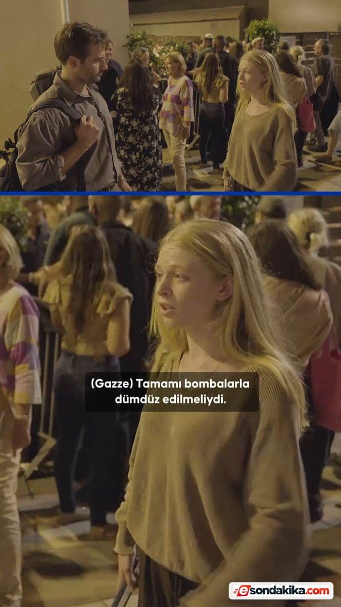 İsrailli Kadından Gazze’nin Bombalanması ve Filistinlilerin Zorla Çıkarılması Çağrısı