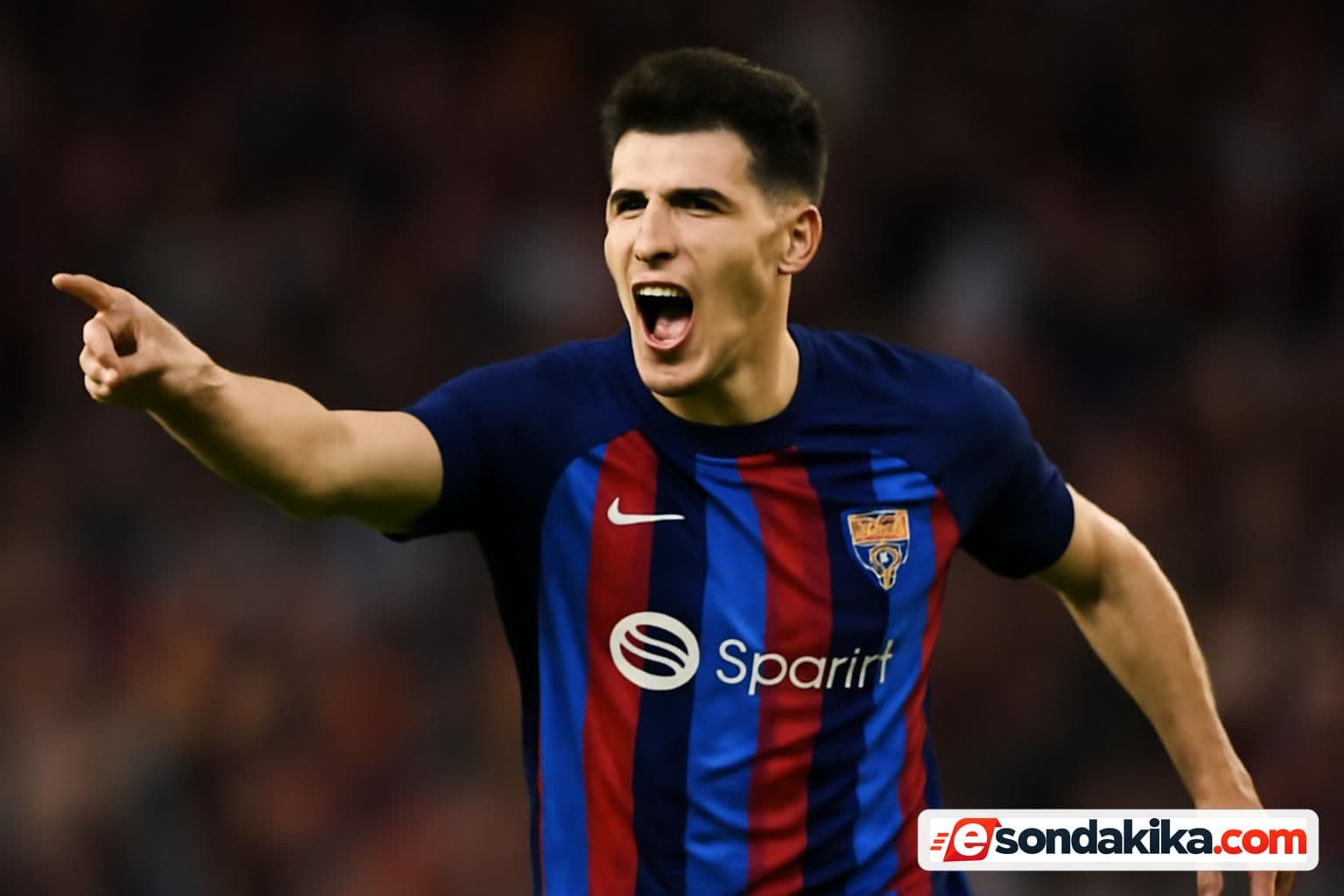 Fermin scores in the 50th minute as Barcelona lead Galatasaray 2-1