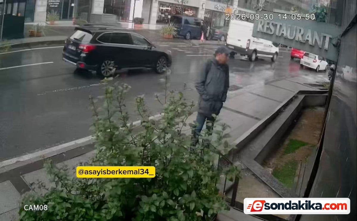 İstanbul’da hırsız güvenlik kamerası çaldı
