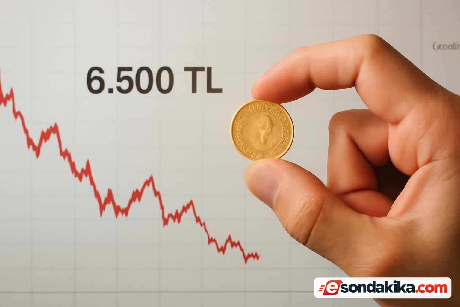 Gram Gold Falls Below 6,500 Lira for First Time in Months